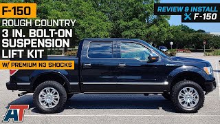 2009-2013 F150 Rough Country 3 in. Bolt-On Suspension Lift Kit w/ Premium N3 Shocks Review & Install