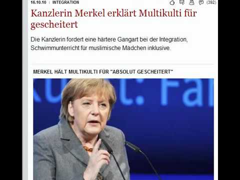 Angela Merkel erklrt Multikulti fr gescheitert