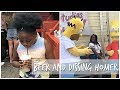 Trying Beer | Dejah Disses Homer Simpson | Universal Studios Orlando Vlog