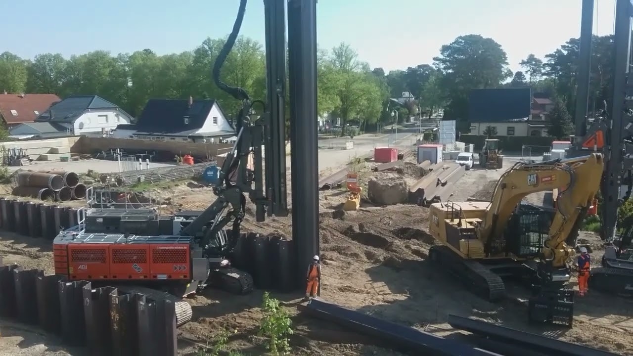 Rammarbeiten Blankenfelde Dresdner Bahn