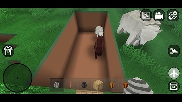 polar bear vs rhino in mini block craft by knight gaming