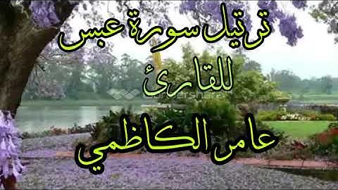 ترتيل سورة عبس للقارئ عامر الكاظمي