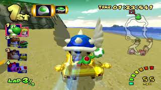 N64 Koopa Troopa Beach - Mario Kart Double Dash!! (Gamecube) Custom Course 150cc (Yoshi & Peach)