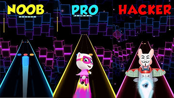 NOOB vs PRO vs HACKER - Pop Stack - Best Mobile Android/iOS Games