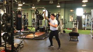 Landmine Single Arm Split Jerk