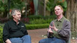 LCA13:  David Rusling, Linaro CTO chats with Jon Corbet of LWN