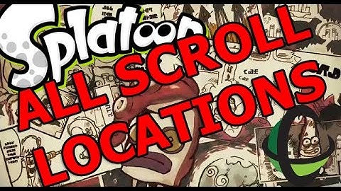 ALL SUNKEN SCROLL LOCATIONS - SPLATOON Wii U