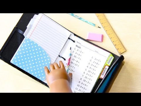 How to Make a Doll School Binder