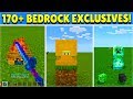 170+ Features EXCLUSIVE To Minecraft Bedrock & NOT On Java Edition