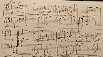 Terrible Étude Handwritten Sheet Music