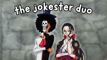 robin and brook serving dark humor & skull jokes | one piece