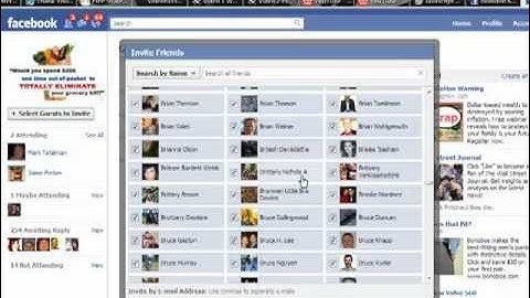 How To Invite ALL Of Your Friends To An Event On Facebook..  Part 2