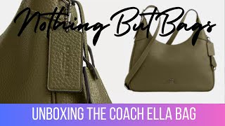картинка: Распаковываем сумку Coach Ella #greenforkate