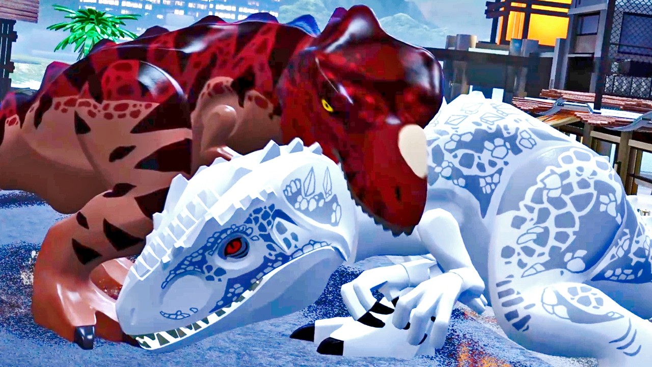 CERATOSSAURO ENFRENTA O INDOMINUS REX 😱 | LEGO Jurassic World