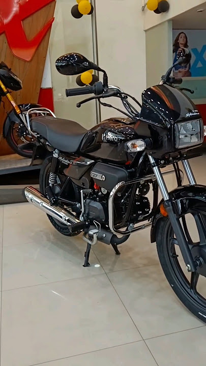 HERO SPLENDOR PLUS XTEC 2.0 2024 Bs7 Model BLACK & GREY COLOUR New Look🥵 #splendorplus #ridersp