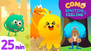 Emotion & Feeling with Como | Learn emotion 25min | Cartoon video for kids | Como Kids TV