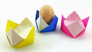 Famous How to fold an Easy Origami Egg Cups Net Worth