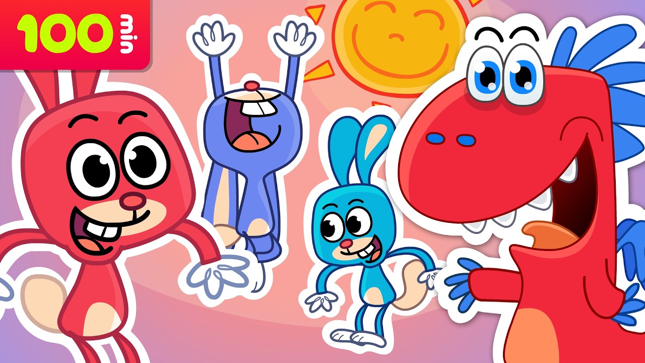 Piosenki Dla Dzieci ❤️ SKACZEMY JAK ZAJĄCE ❤️ Smok Edzio - ZESTAW 100 minut