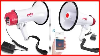 Pyle Bluetooth Bullhorn PA Megaphone   iPhone Megaphone Speaker with Wired Microphone, Siren Alarm screenshot 5