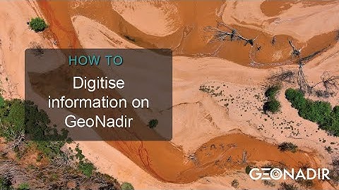 How to digitise drone mapping data on GeoNadir
