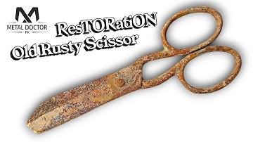 Old Rusty Scissor Restoration | Amazing Metal Scissor Transformation | Vintage Tool Restoration