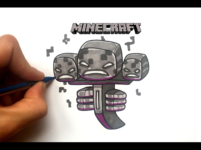 Como DESENHAR o WITHER MINECRAFT - Como DIBUJAR a WITHER MINECRAFT