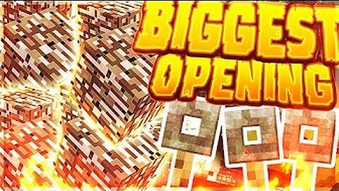 BIGGEST CRATE KEY OPENING!(Minecraft Skyblock #4)