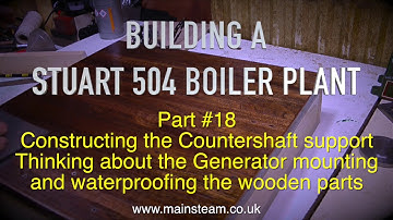 MAKING A STUART 504 BOILER PLANT - PART #18 - THE INNER BEARING MOUNTING