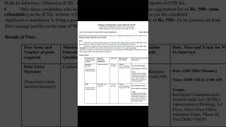 🚨 ICSIL Recruitment 2026 | Delhi Govt Job | Apply Now!#indu #hardworkpoint #latestjobs