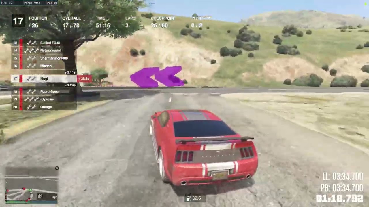 GTA 5 Racing: 1 Hour of Multiclass Endurance