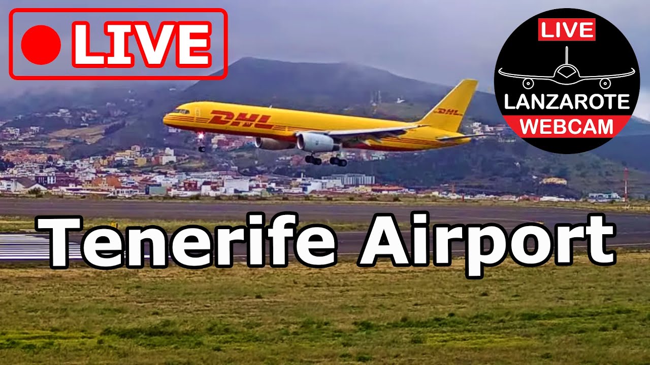 🔴 LIVE WEBCAM from TENERIFE AIRPORT (Canary Islands, Spain)