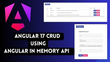 Angular 17 crud actions using angular in memory API | Fake REST API in angular