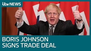 Boris Johnson signs post-Brexit trade deal as Bill clears Commons | ITV News