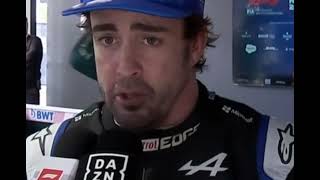 ENTREVISTA FERNANDO ALONSO, DESASTRE EQUIPO ALPINE, FINAL GP F1 AUSTRIA 2022.