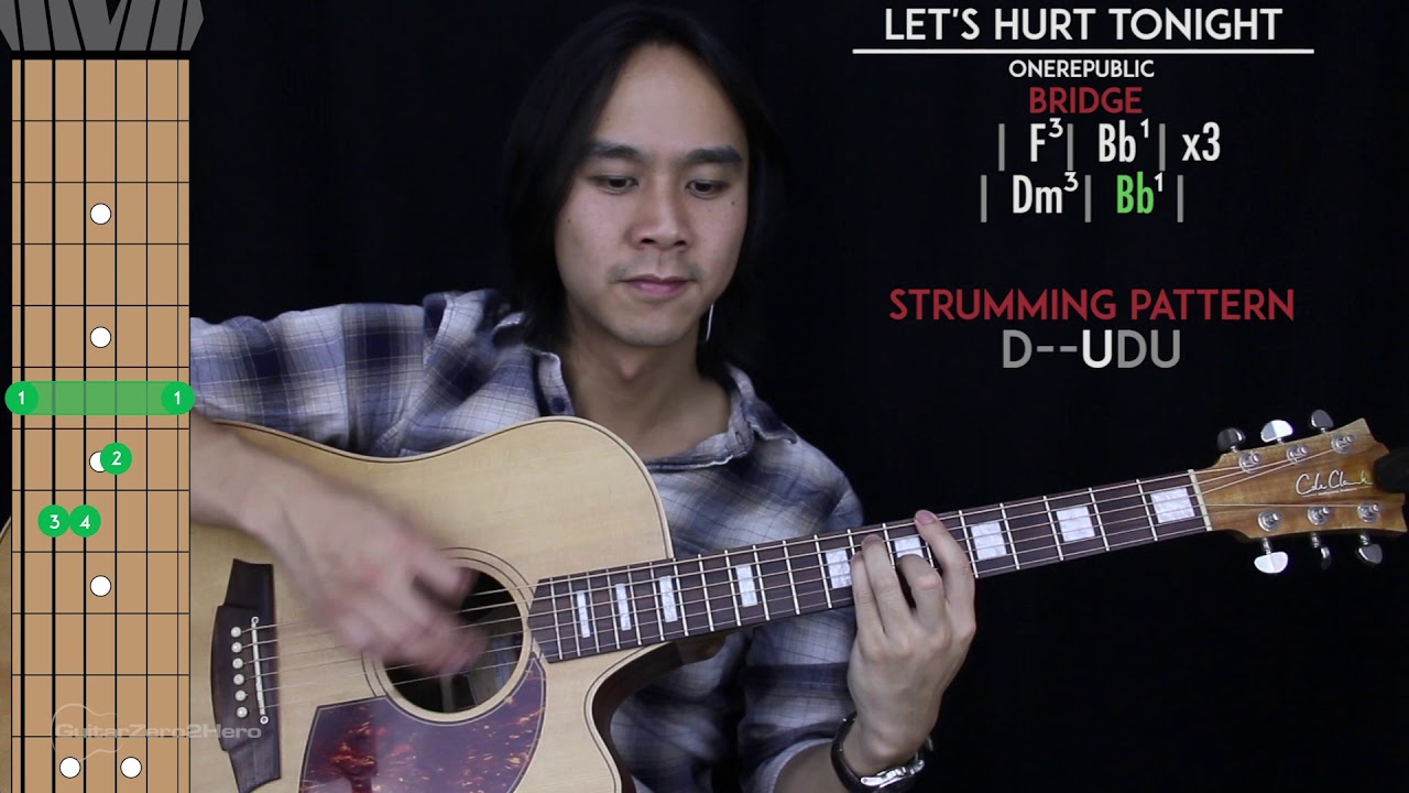 Let's Hurt Tonight Guitar Cover Acoustic - OneRepublic  🎸 |Tabs + Chords|