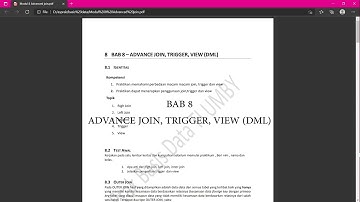 Modul 8 - Praktikum Basis Data