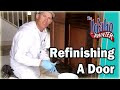 Glazing And Lacquering A Door. Refinishing A Wood Front Door. Glazing And Lacquering A Door. Refinishing A Wood Front Door.