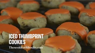 Iced Thumbprint Cookies from These Old Cookbooks