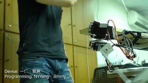 Robotic Arm + Kinect Combine Test