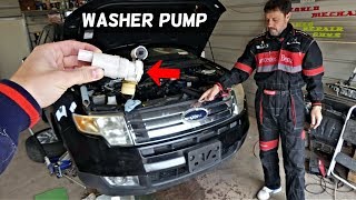 Windshield Washer Reservoir with Pump Compatible with 2007-2014 Ford Edge Windshield Washer Reservoir with Pump Compatible with 2007-2014 Ford Edge