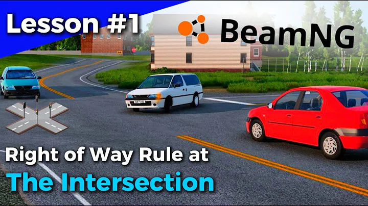 Which Car Should Pass The Intersection First | Right of Way Rule | BeamNG.Drive
