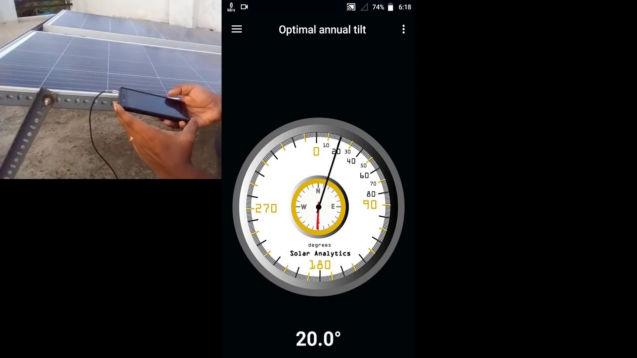 Solar Panel Tilt Angle Determination (in Tamil)