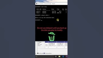 How to Delete Partition from Command Prompt | Windows OS #shorts #windows #viral