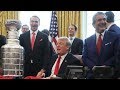 Stanley Cup Champion Capitals honored in Oval Office