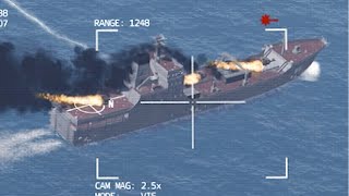 Bayraktar TB2 completely destroyed Military Cargo Ship - UAV Drone - Arma 3 Mil-Sim