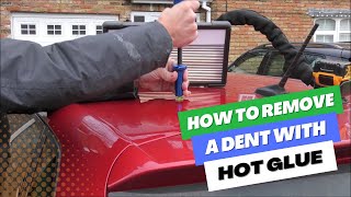 How To Remove A Dent With Hot Glue | Paintless Dent Removal