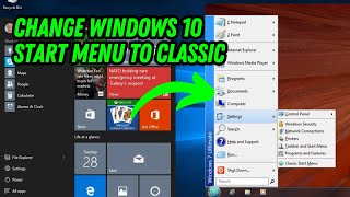 Change Windows 10 Start Menu To Classic (Exact Way)
