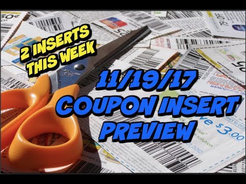 11/19/17 COUPON INSERT PREVIEW | 2 INSERTS THIS WEEK
