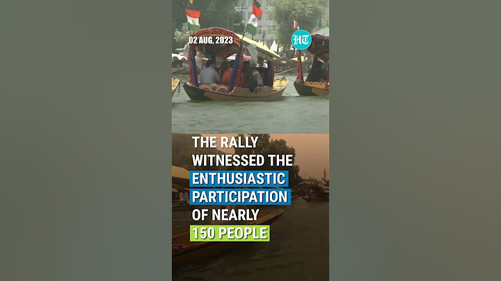 J&K: Tiranga Rally Organised At Dal Lake Ahead Of Independence Day
