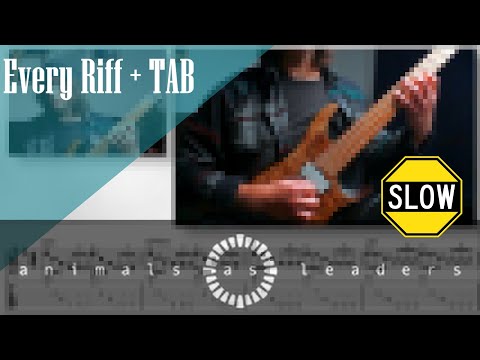 Micro-Aggressions by Animals as Leaders // Selective Picking lesson slow + TAB